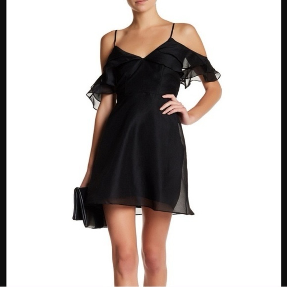 KEEPSAKE the Label Black Ruffle Mini Dress